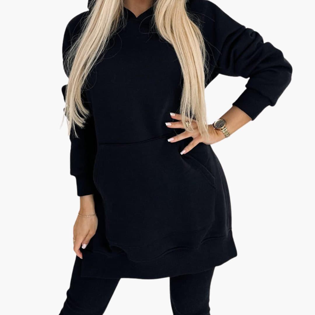 Comfortable 2-Piece Hoodie and Leggings Set for Women - MayfairMode