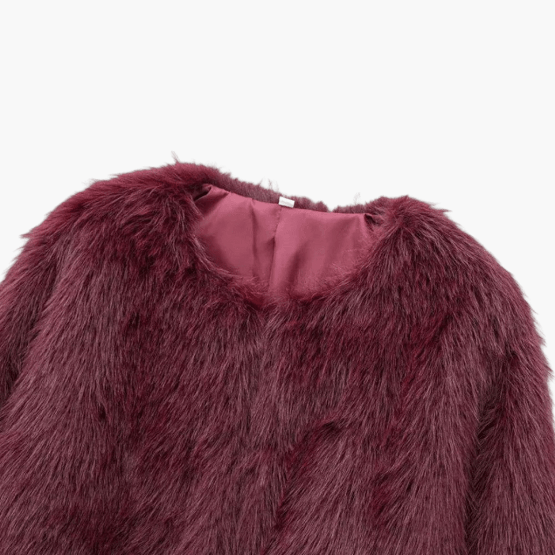 Stylish Thick Faux Fur Jacket for Women - MayfairMode