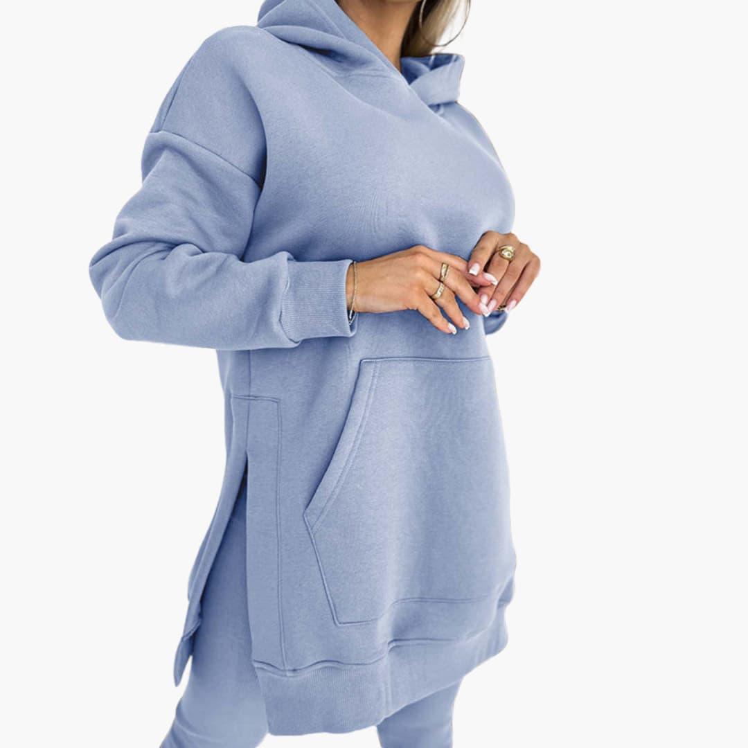 Comfortable 2-Piece Hoodie and Leggings Set for Women - MayfairMode