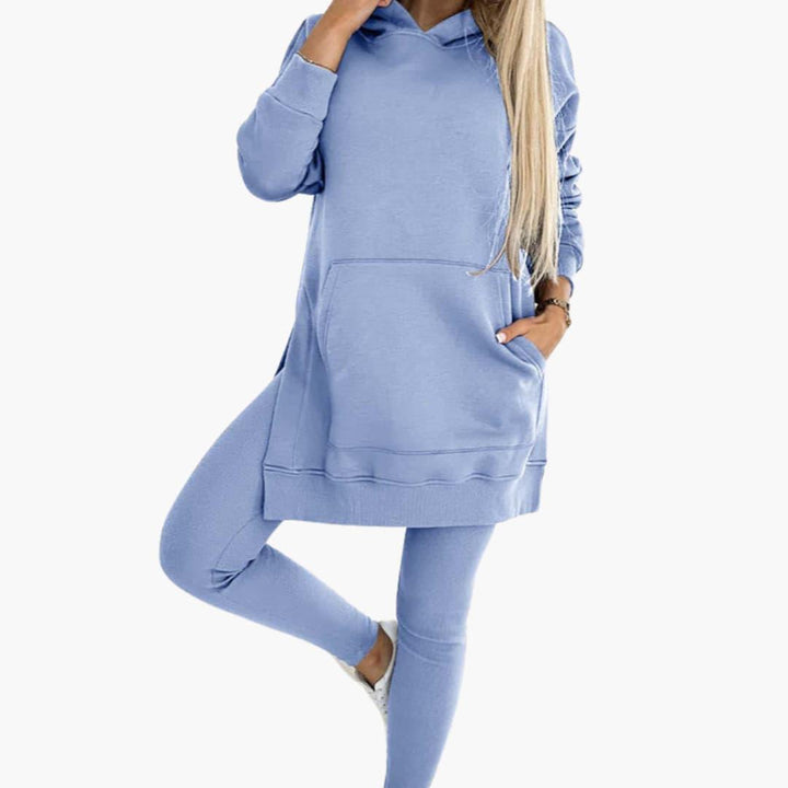 Comfortable 2-Piece Hoodie and Leggings Set for Women - MayfairMode