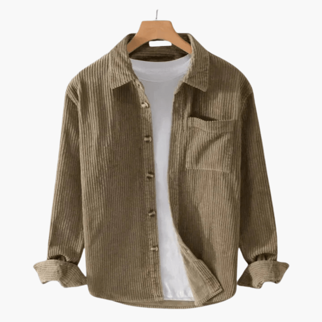 Stylish and Comfortable Corduroy Shirt for Men - MayfairMode