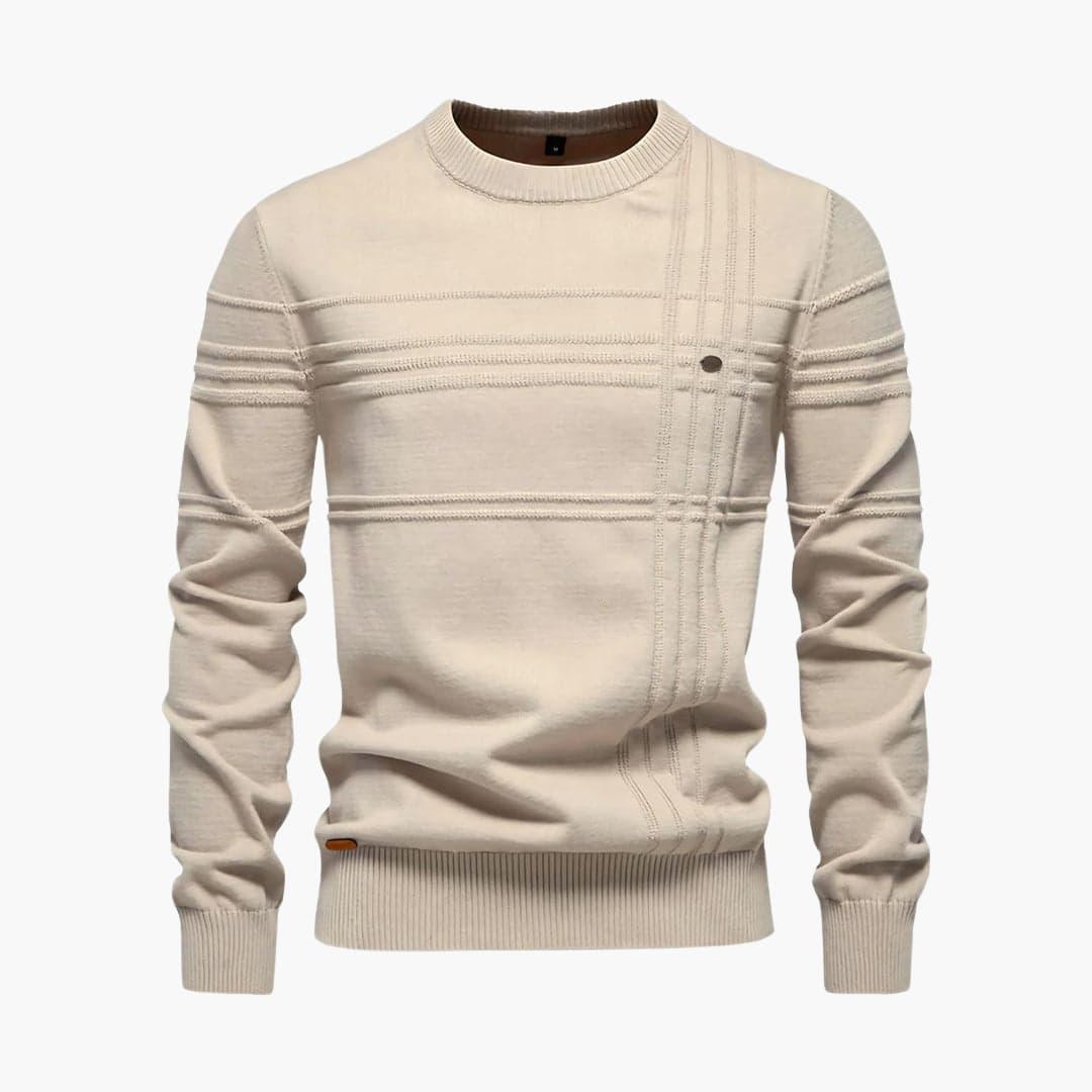 Comfortable Casual Round Neck Sweater for Men - MayfairMode