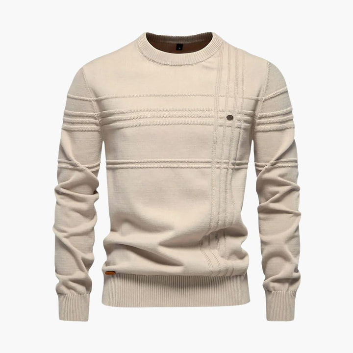 Comfortable Casual Round Neck Sweater for Men - MayfairMode