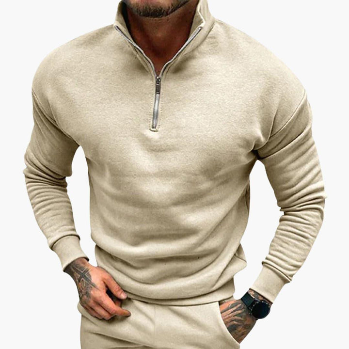 Comfortable Half-Zip Sweater for Men - MayfairMode