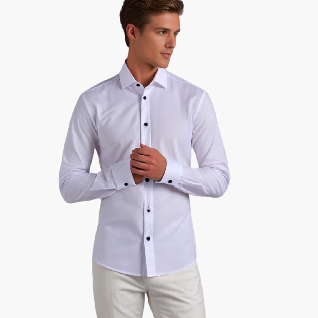 Elegant Stretch Fit Shirt for Men - MayfairMode