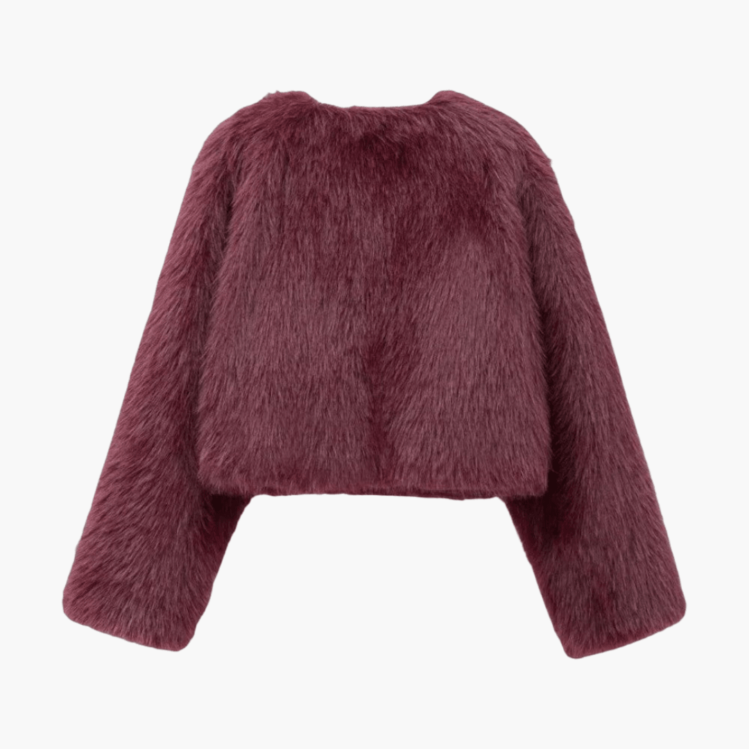 Stylish Thick Faux Fur Jacket for Women - MayfairMode