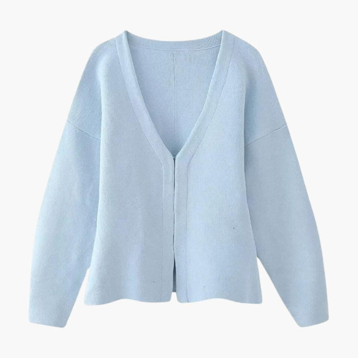 Sleek Fitted Knit Cardigan for Women - MayfairMode