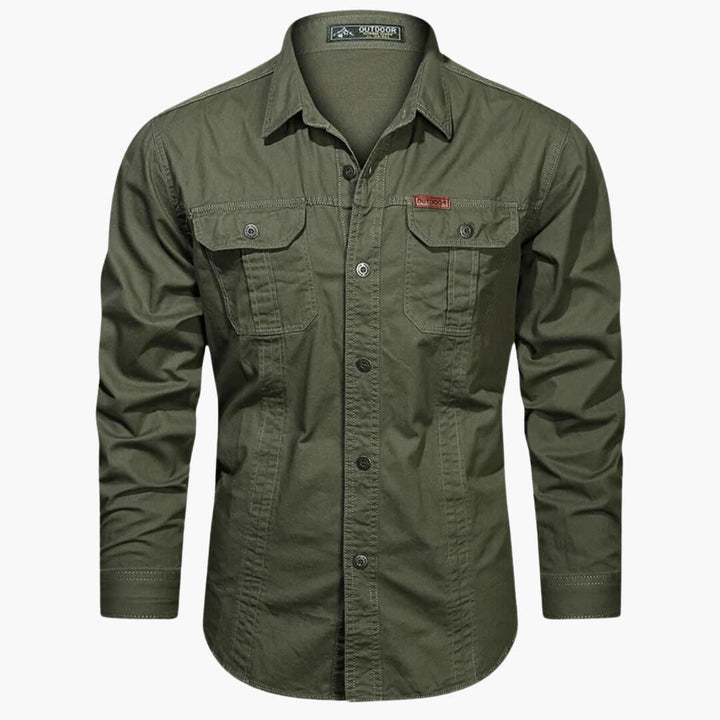 Comfortable Cargo Shirt with Practical Pockets for Men - MayfairMode