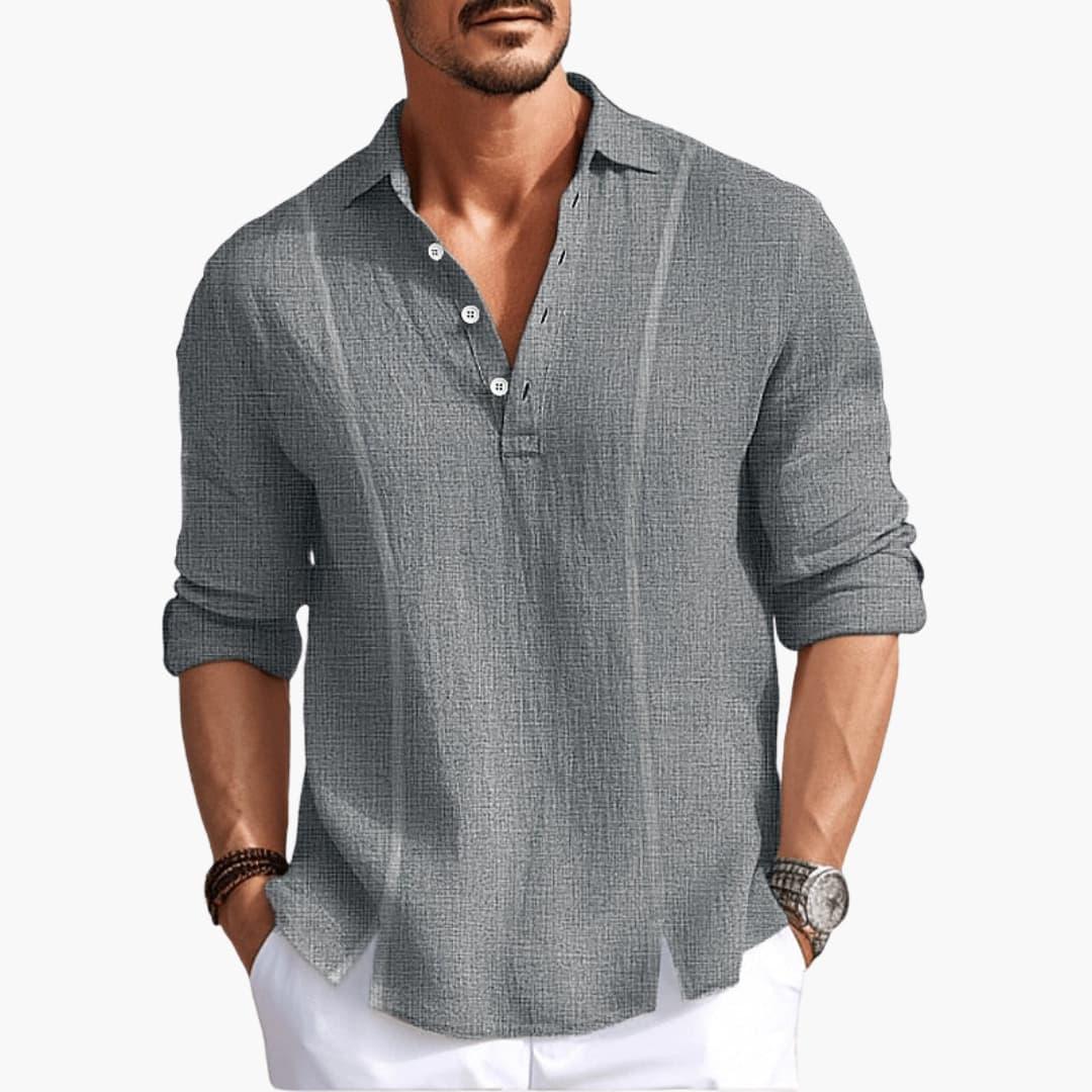 Breathable Casual Button Shirt for Men - MayfairMode