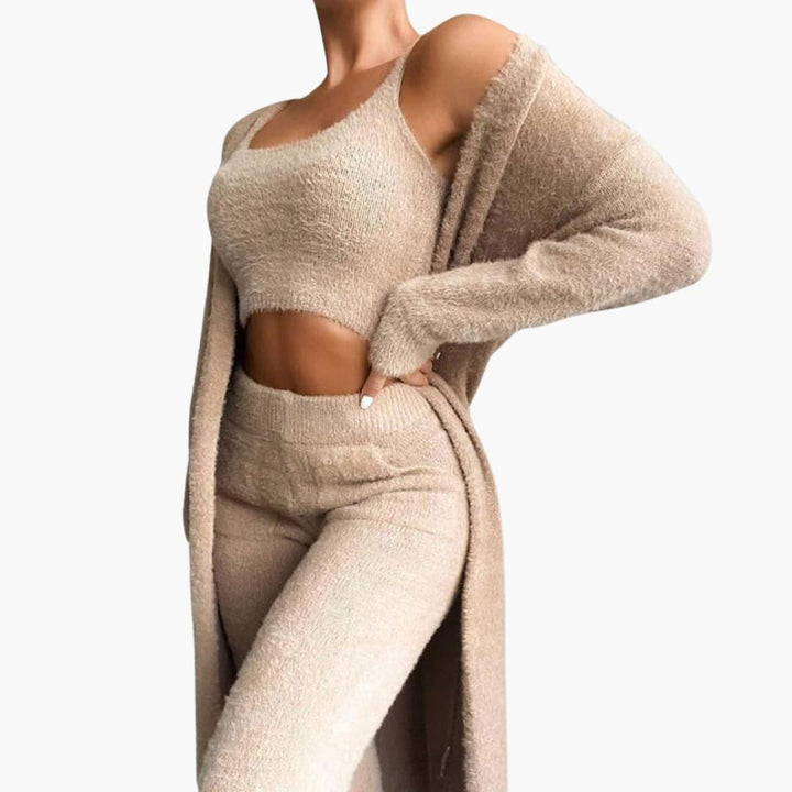 Soft Fleece 3-Piece Set for Women - MayfairMode