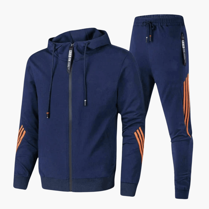 Stylish Two-Piece Tracksuit Set for Men - MayfairMode