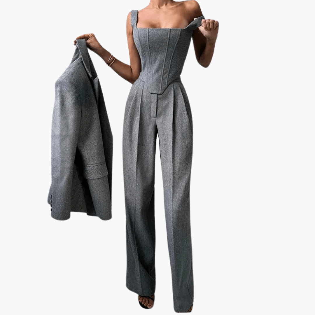 Elegant 3-Piece Suit Set for Women - MayfairMode