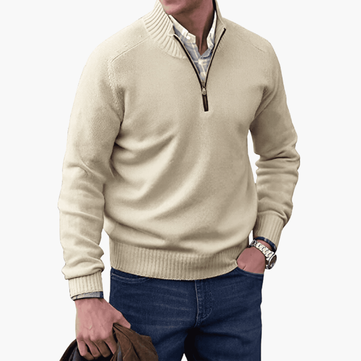 Comfortable Ribbed Sweater for Men - MayfairMode