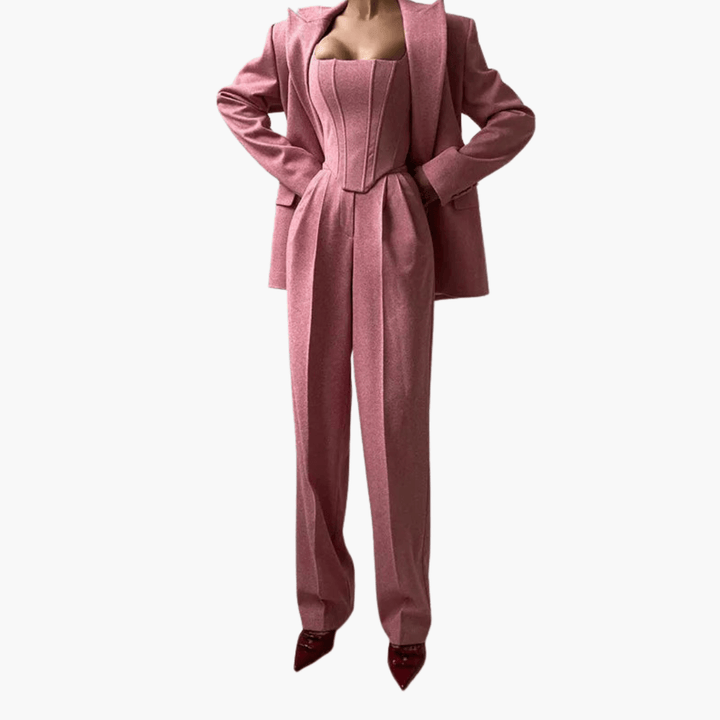 Elegant 3-Piece Suit Set for Women - MayfairMode