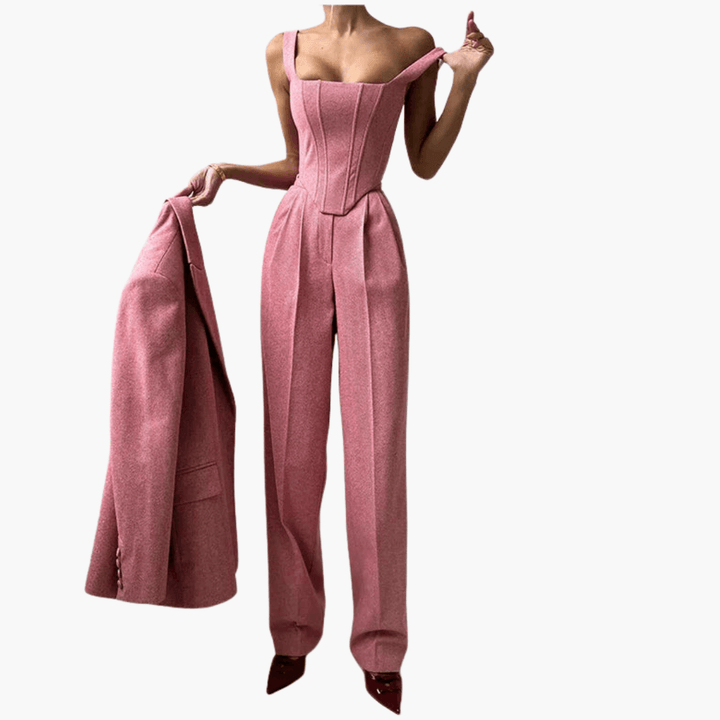 Elegant 3-Piece Suit Set for Women - MayfairMode