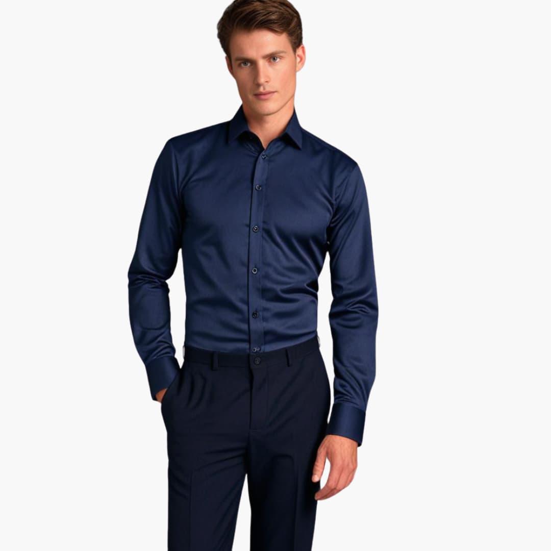 Elegant Stretch Fit Shirt for Men - MayfairMode