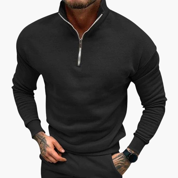 Comfortable Half-Zip Sweater for Men - MayfairMode