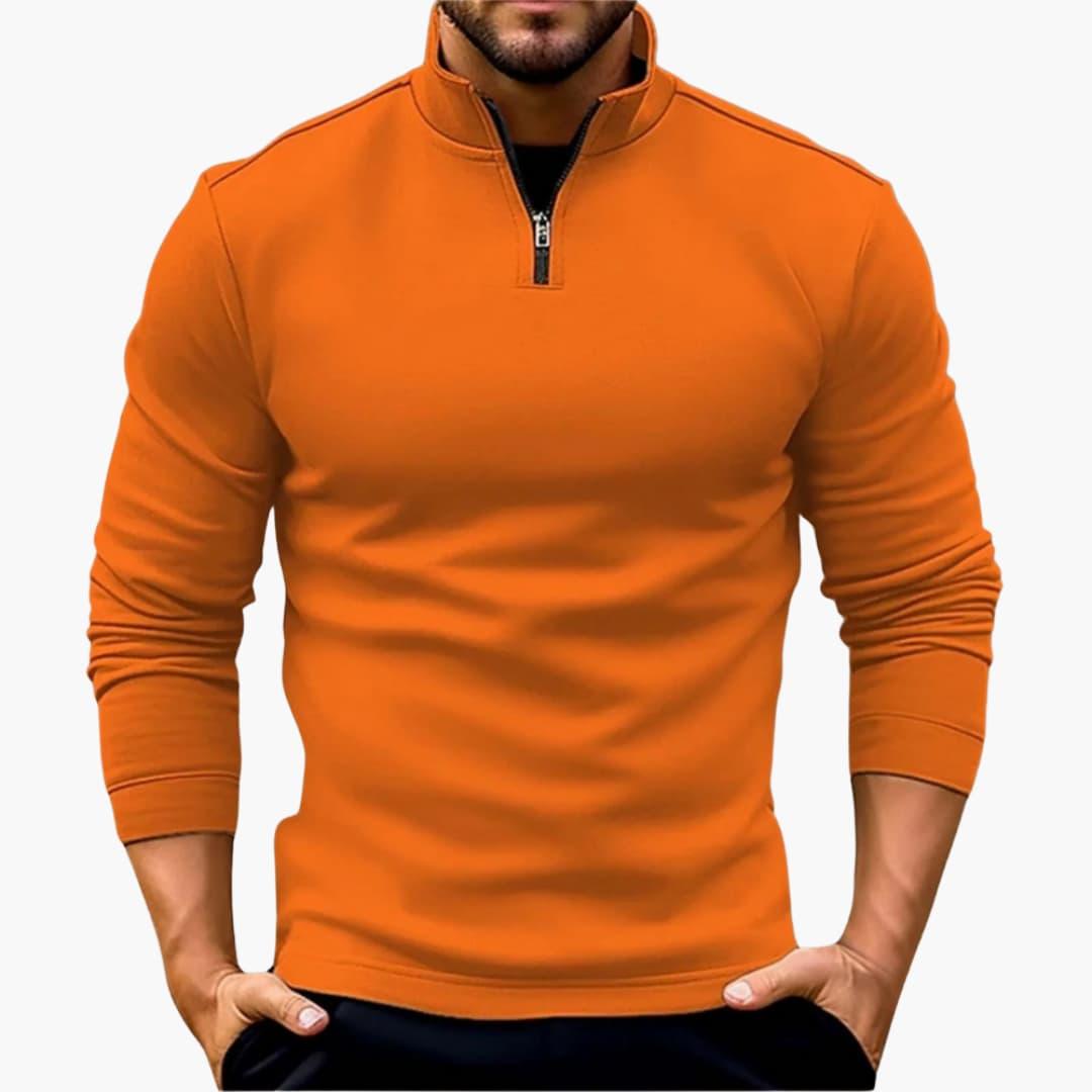 Stylish Half-Zip Sweater for Men - MayfairMode