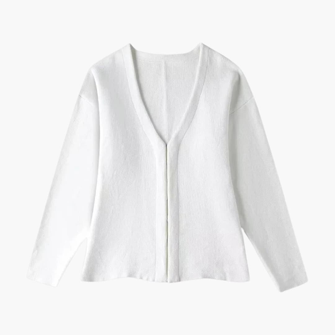 Sleek Fitted Knit Cardigan for Women - MayfairMode