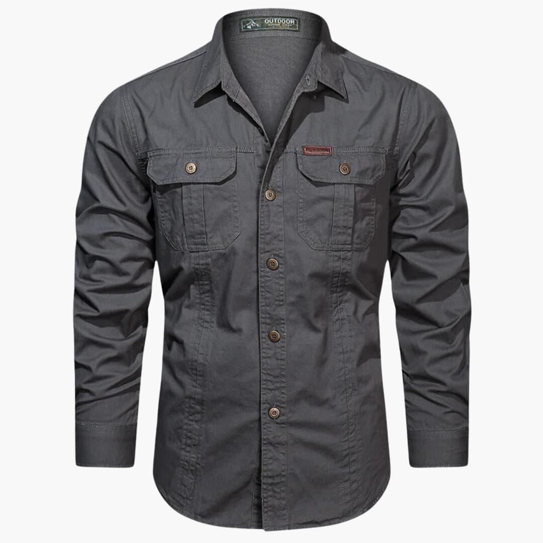 Comfortable Cargo Shirt with Practical Pockets for Men - MayfairMode