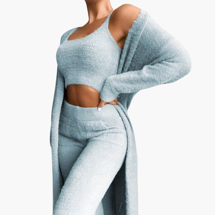 Soft Fleece 3-Piece Set for Women - MayfairMode