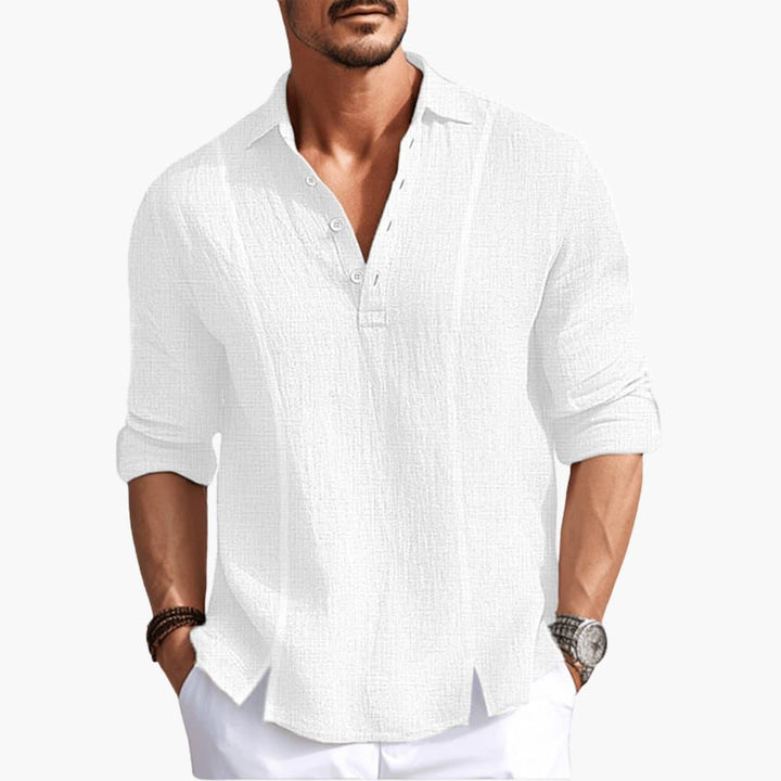 Breathable Casual Button Shirt for Men - MayfairMode