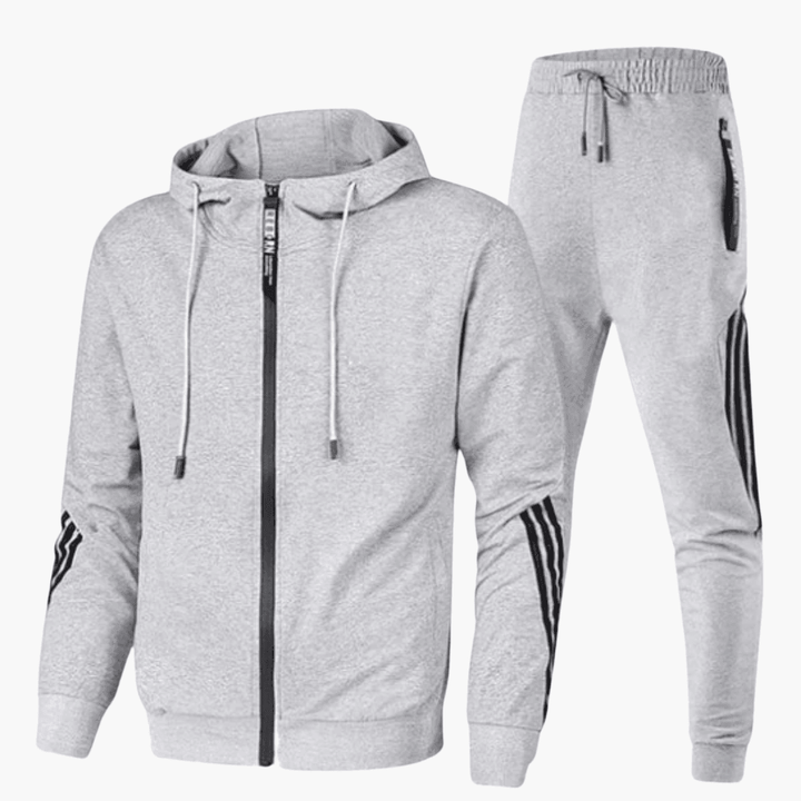 Stylish Two-Piece Tracksuit Set for Men - MayfairMode