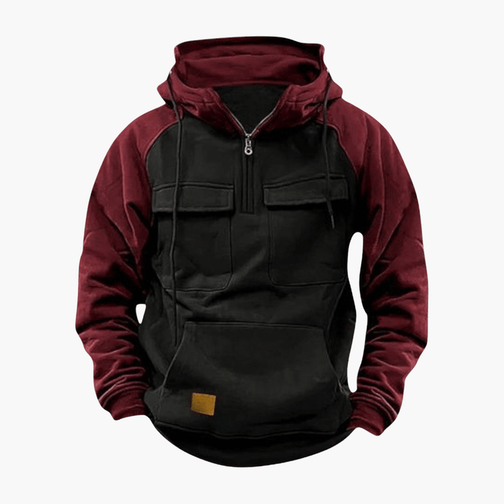 Comfortable Half-Zip Hoodie for Men - MayfairMode