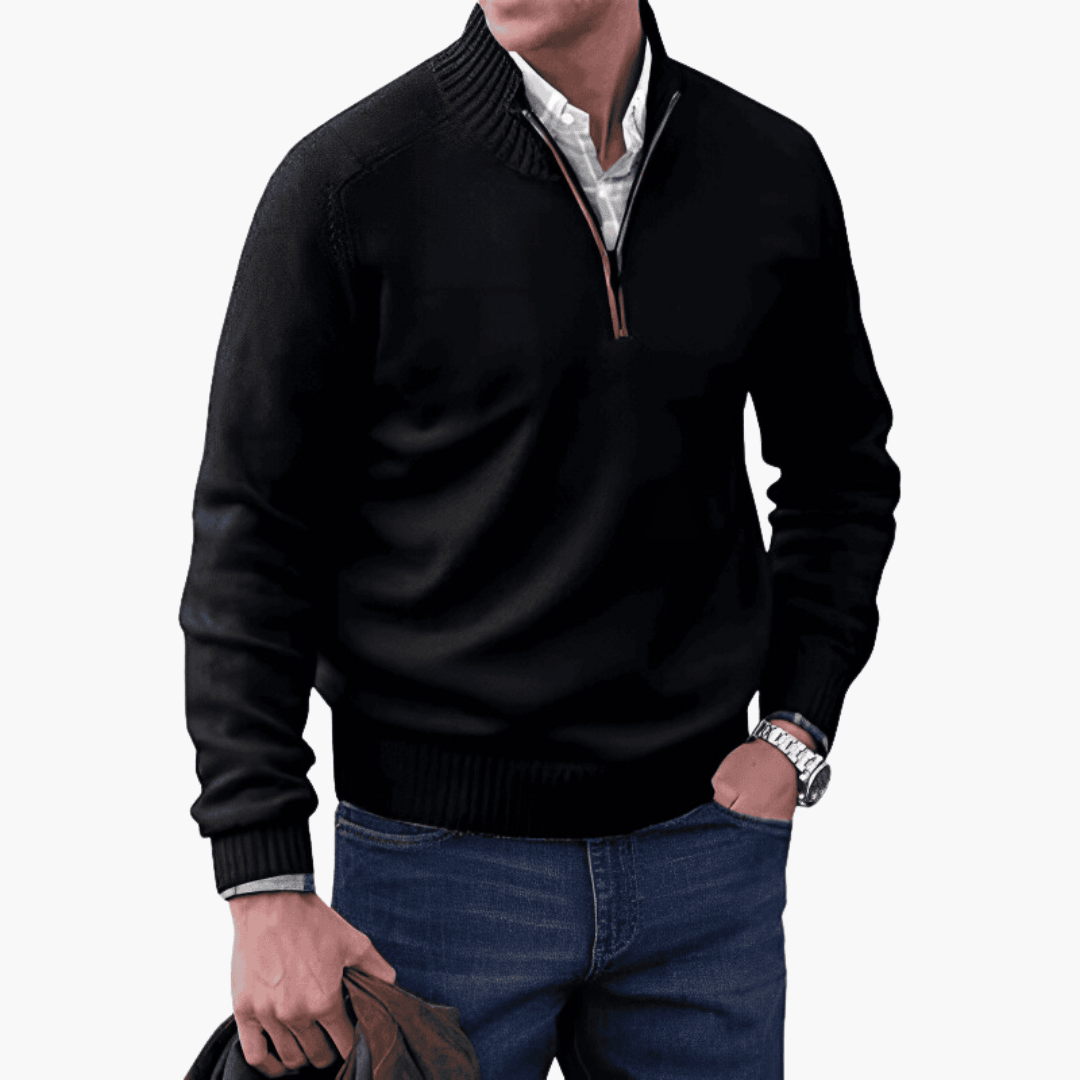 Comfortable Ribbed Sweater for Men - MayfairMode