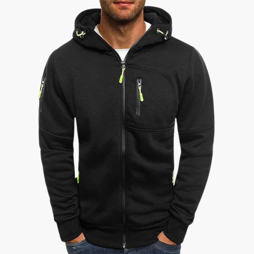 Cozy and Stylish Zip-Up Hoodie for Men - MayfairMode