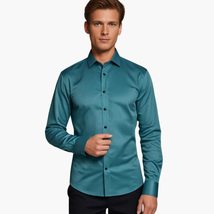 Elegant Stretch Fit Shirt for Men - MayfairMode