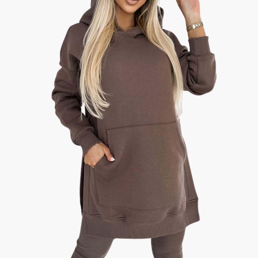 Comfortable 2-Piece Hoodie and Leggings Set for Women - MayfairMode