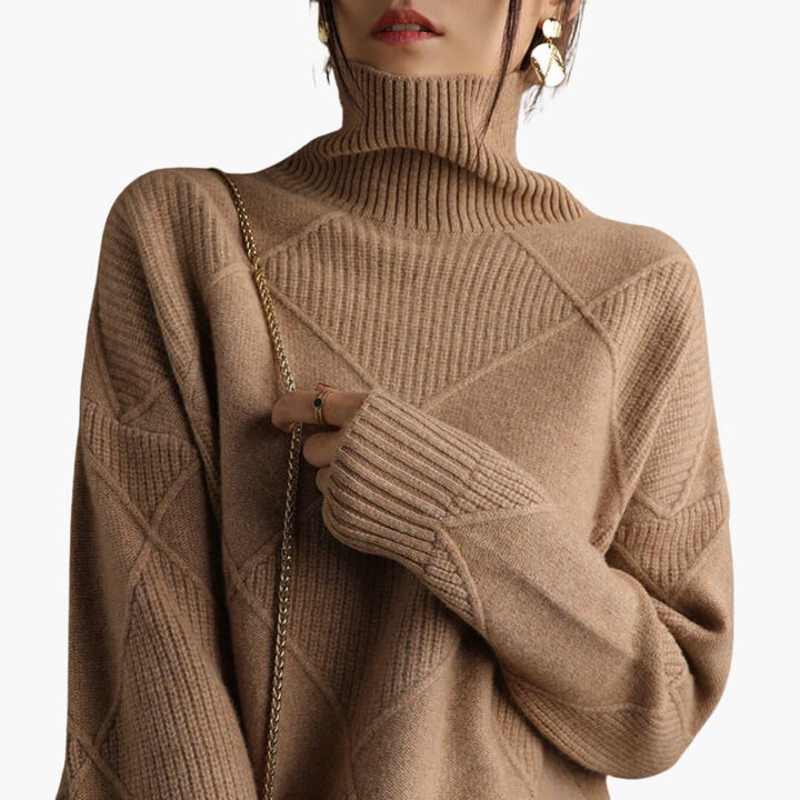 Cozy Turtleneck Sweater for Women - MayfairMode