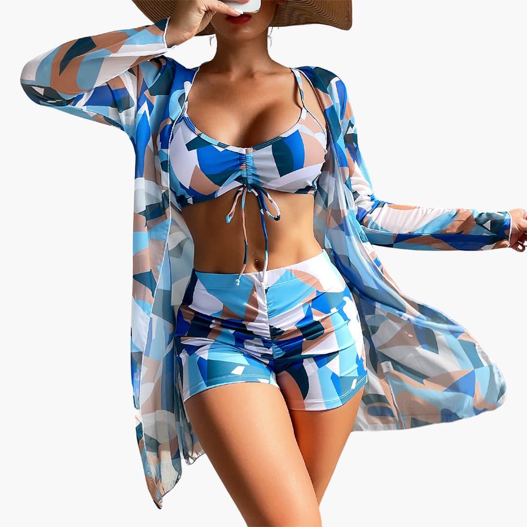 Trendy 3-Piece Swimsuit Set for Women - MayfairMode