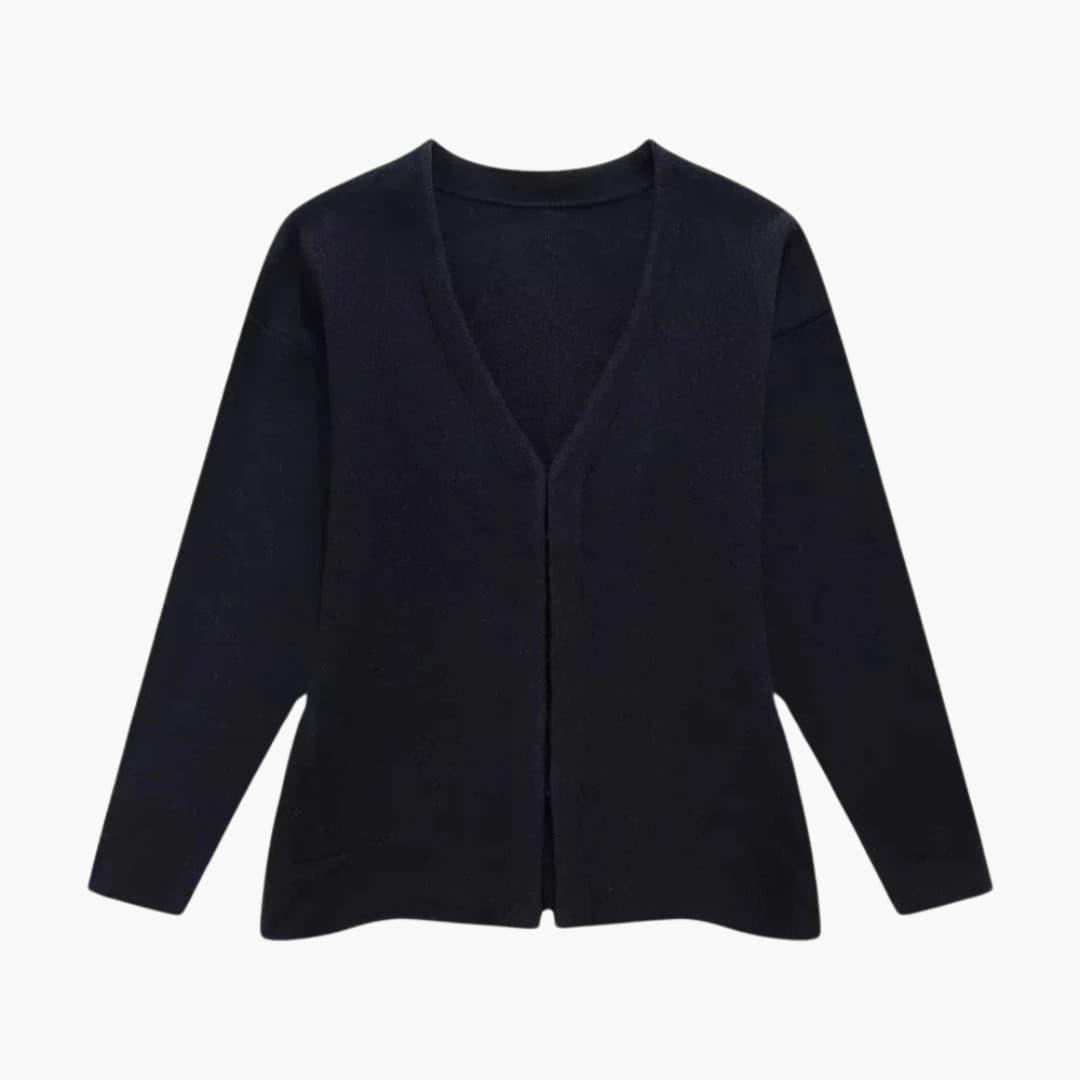 Sleek Fitted Knit Cardigan for Women - MayfairMode