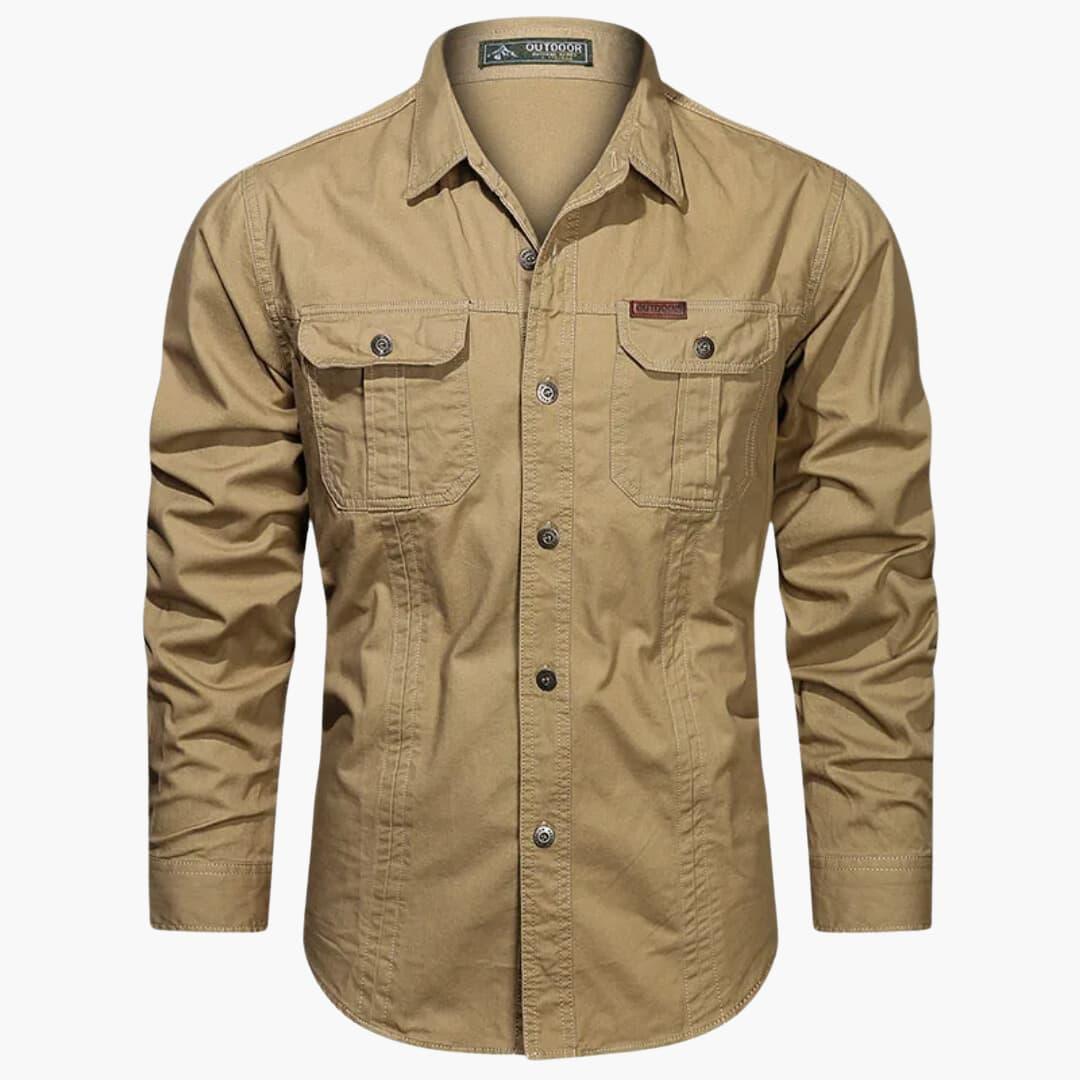 Comfortable Cargo Shirt with Practical Pockets for Men - MayfairMode