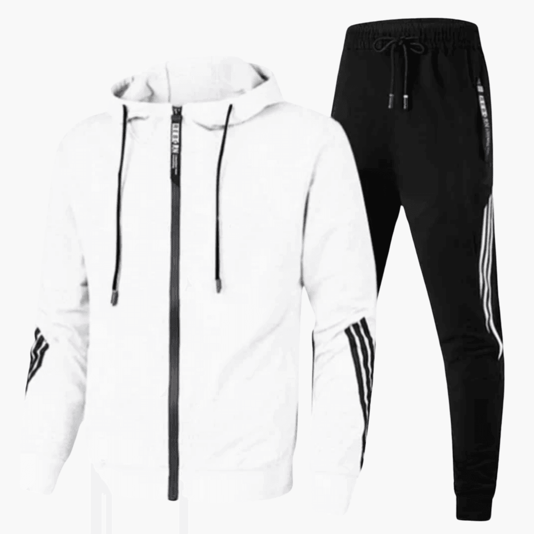 Stylish Two-Piece Tracksuit Set for Men - MayfairMode