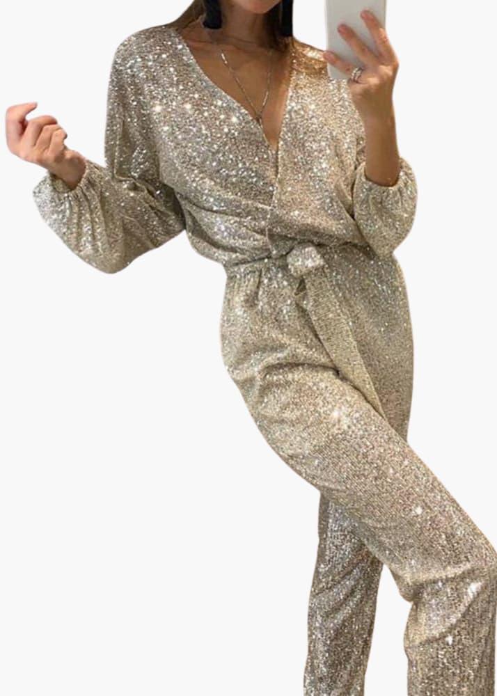 Stylish Sequin Jumpsuit for Women - MayfairMode