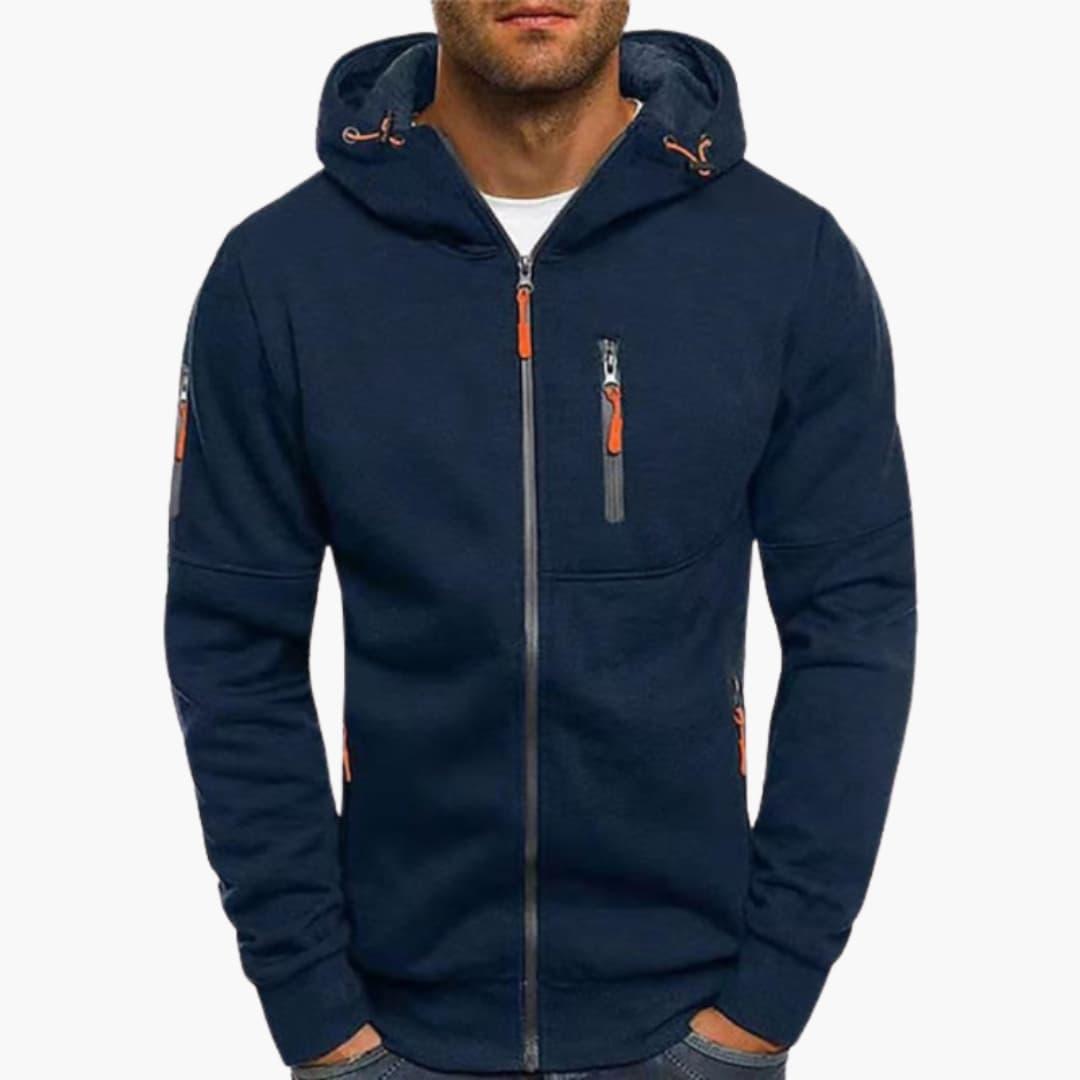 Cozy and Stylish Zip-Up Hoodie for Men - MayfairMode