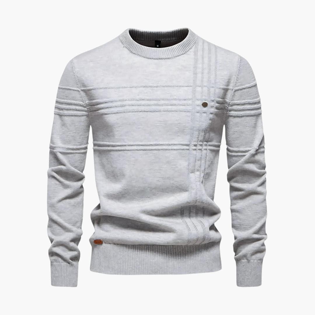 Comfortable Casual Round Neck Sweater for Men - MayfairMode