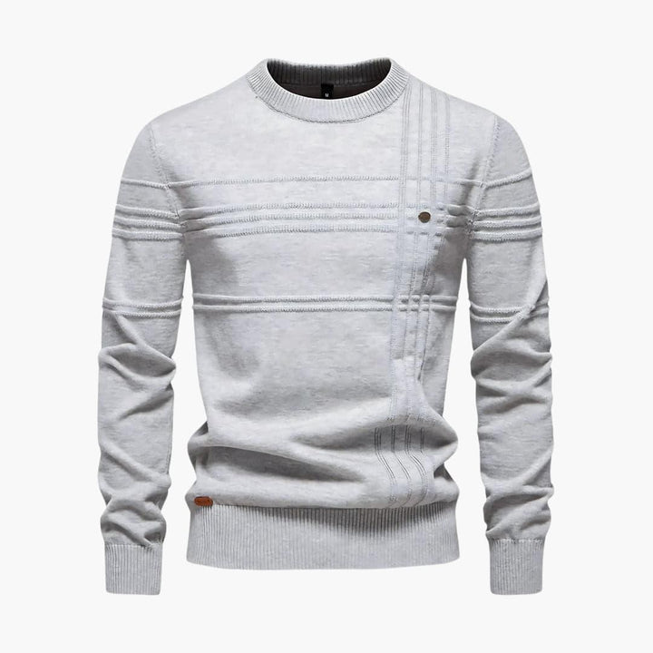 Comfortable Casual Round Neck Sweater for Men - MayfairMode