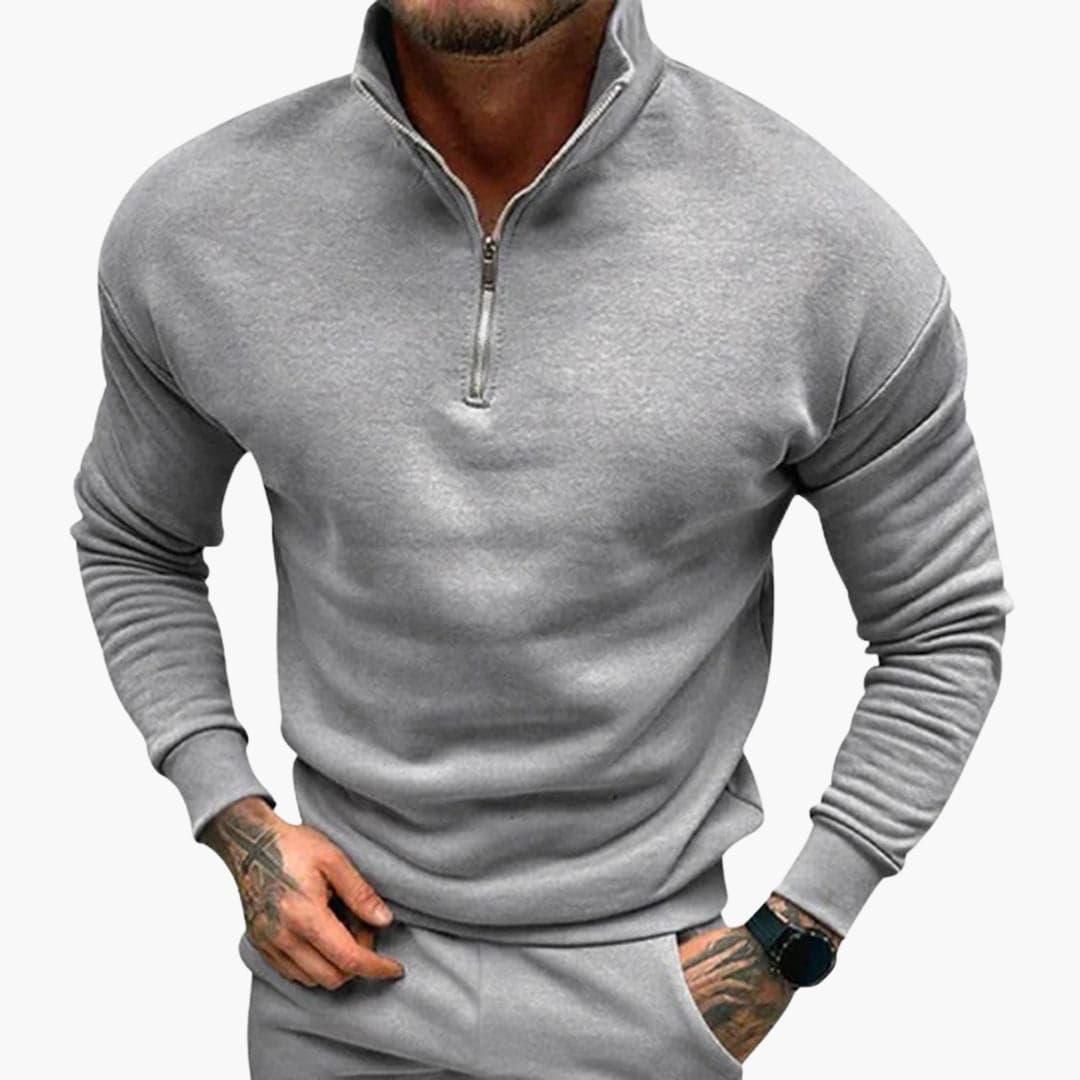 Comfortable Half-Zip Sweater for Men - MayfairMode