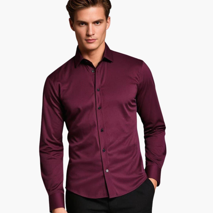 Elegant Stretch Fit Shirt for Men - MayfairMode