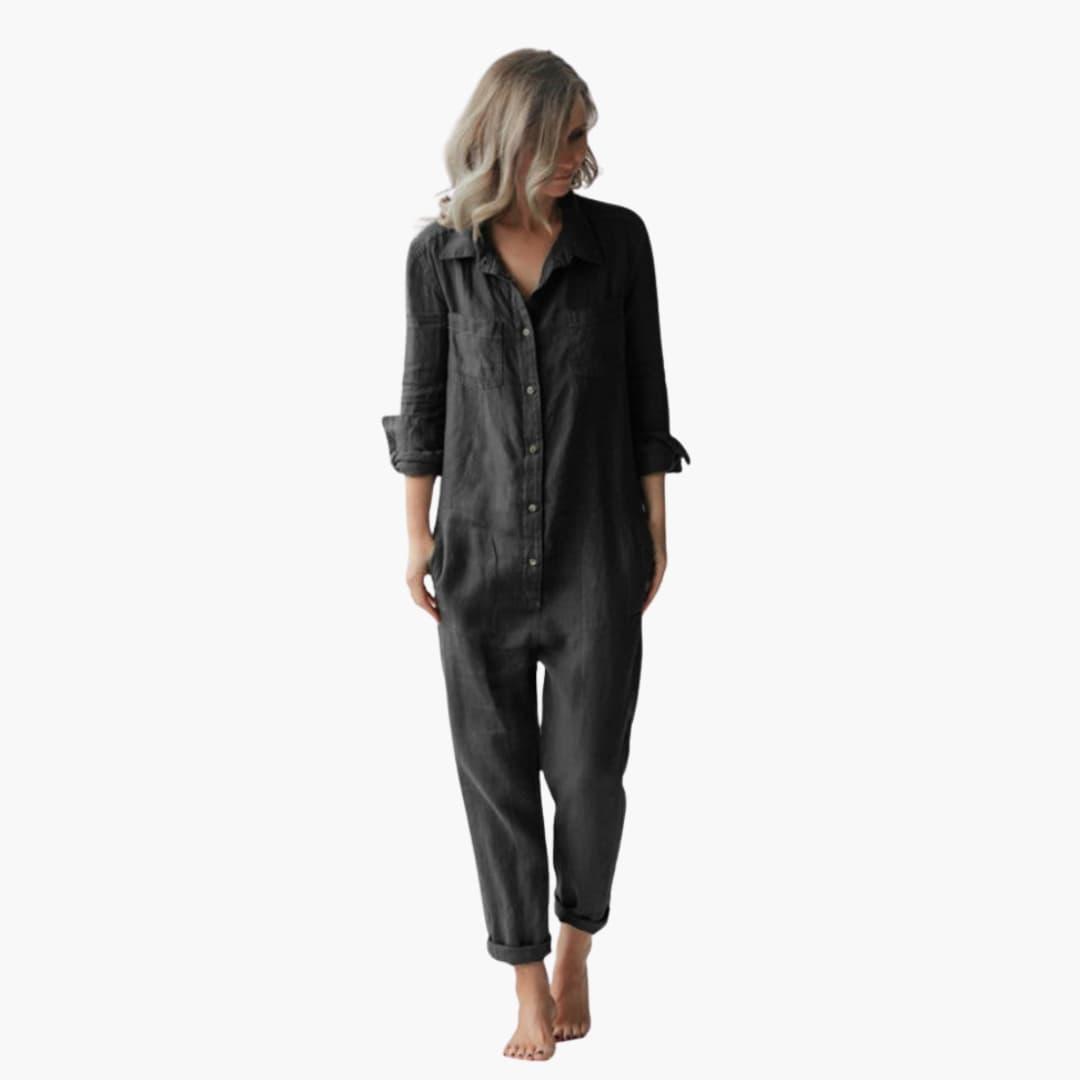 Elegant Long Sleeve Jumpsuit for Women - MayfairMode