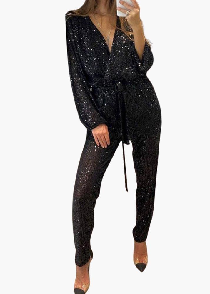 Stylish Sequin Jumpsuit for Women - MayfairMode