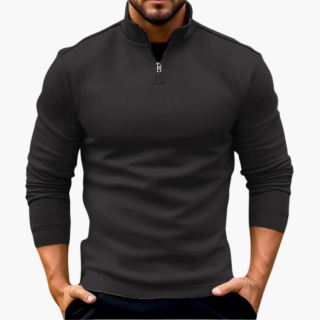 Stylish Half-Zip Sweater for Men - MayfairMode