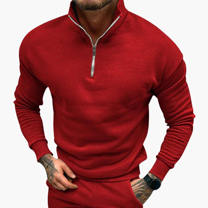 Comfortable Half-Zip Sweater for Men - MayfairMode