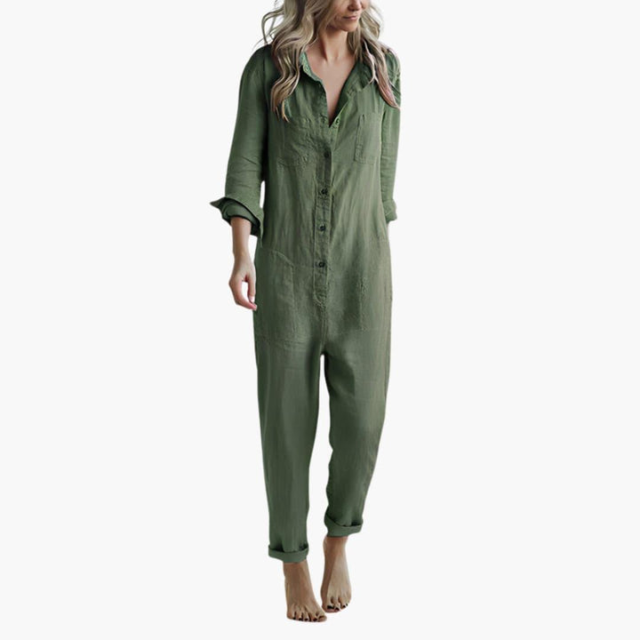 Elegant Long Sleeve Jumpsuit for Women - MayfairMode