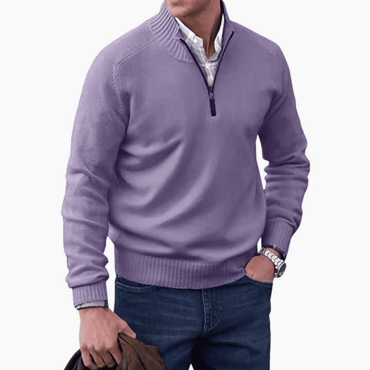 Comfortable Ribbed Sweater for Men - MayfairMode