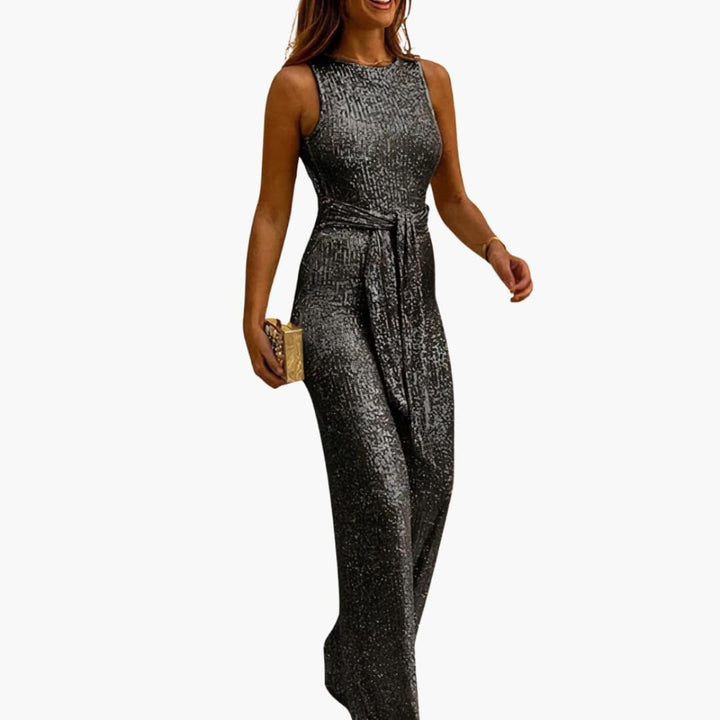 Elegant Glitter Jumpsuit for Women - MayfairMode